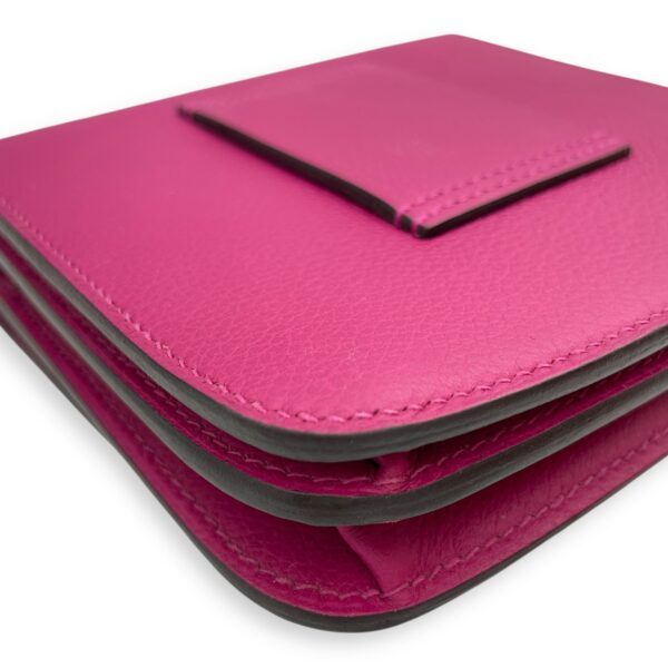 2002 Rose Pourpre Wallet in Evercolor, Palladium hardware - Image 10