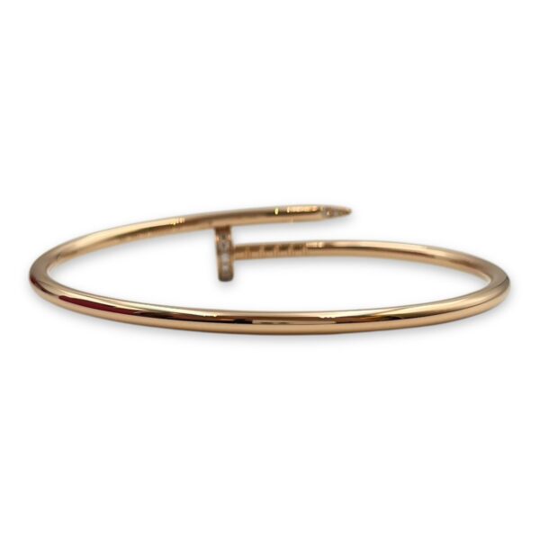 Juste Un Clou Diamond Small Model 15 Bracelet in Rose Gold Hardware - Image 3