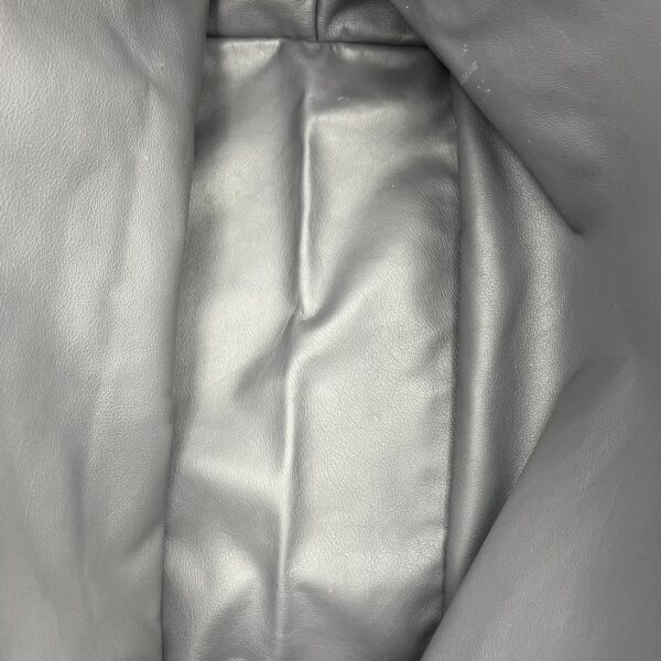 Anjou Top Handle Bag GM Grey in Coated Canvas, Silver hardware - Image 7