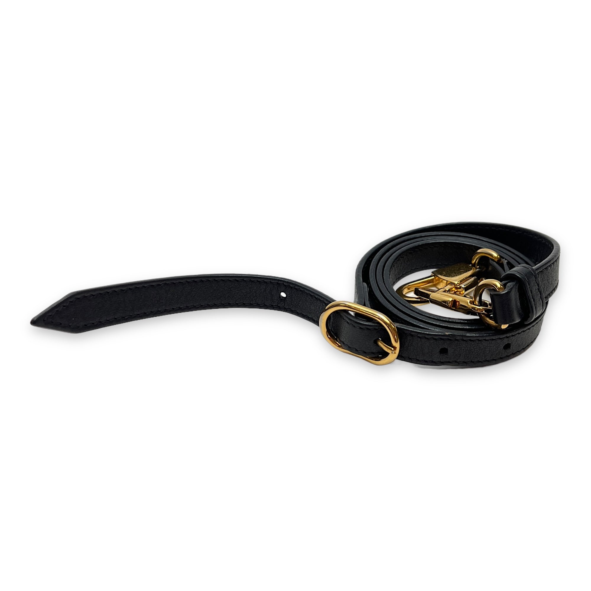 Bamboo Diana mini Black Crossbody Bag in Calfskin, Gold hardware - Image 11