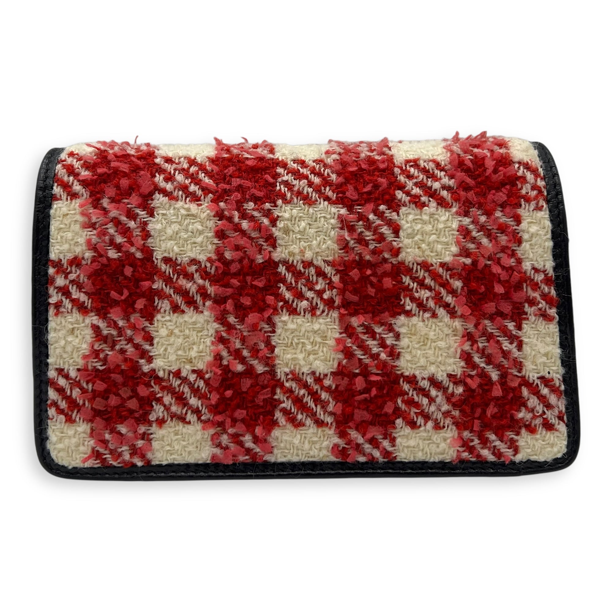 Dionysus Super Mini Red Crossbody Bag in Tweed, Ruthenium hardware - Image 3