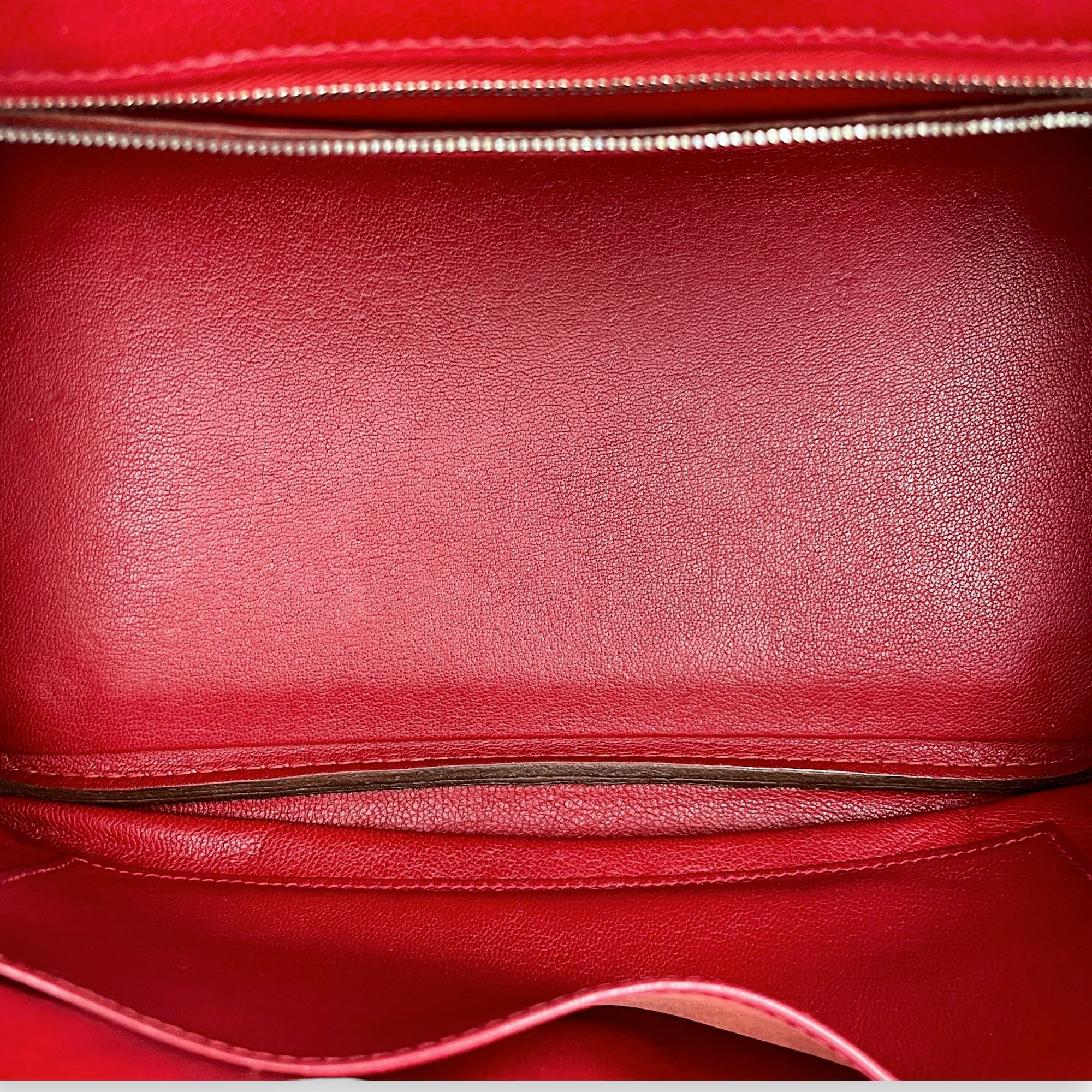 Birkin 30 Rouge Vif in Clemence, Silver hardware - Image 7