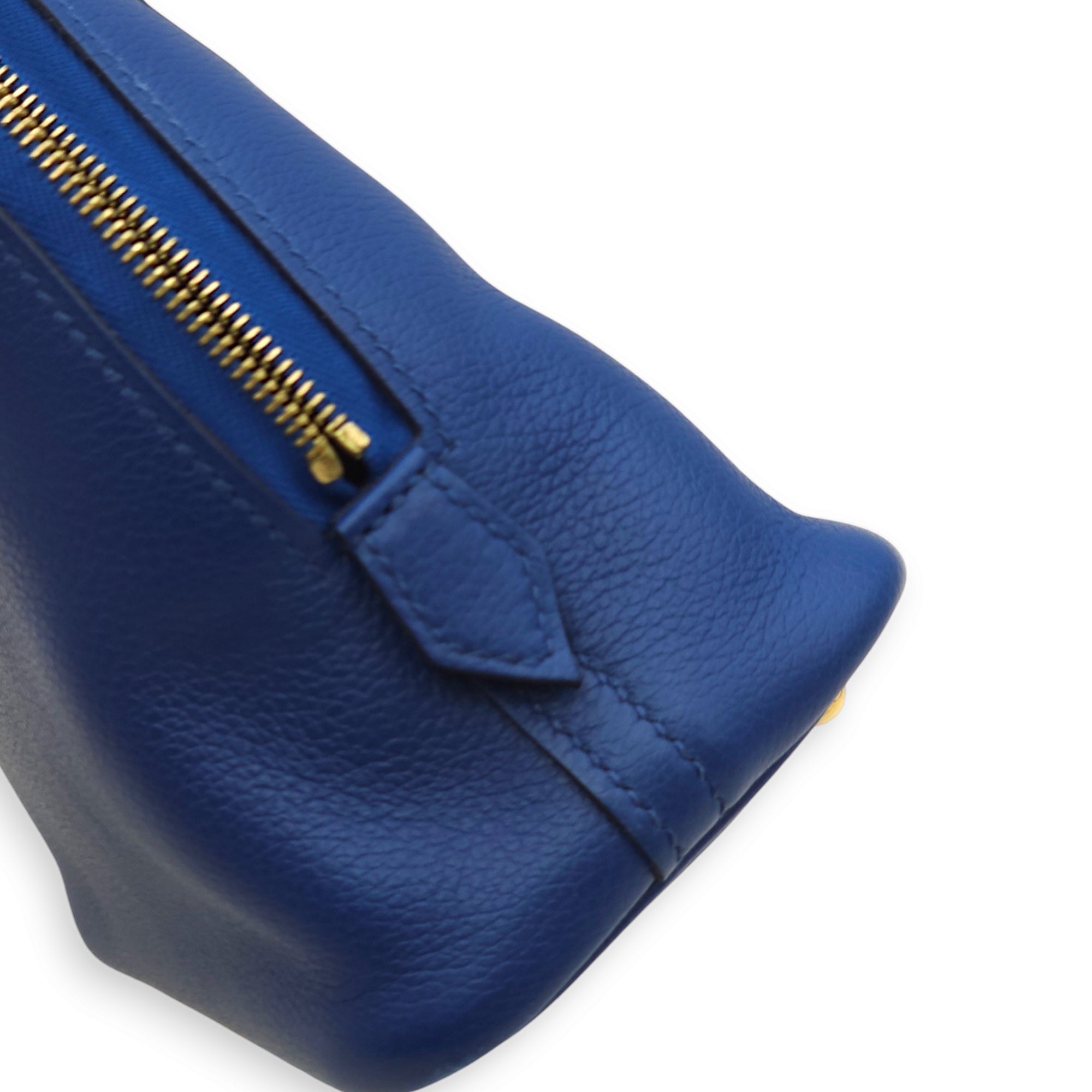 Bolide Blue France/Blue Sapphire in Evercolor, Gold hardware - Image 4