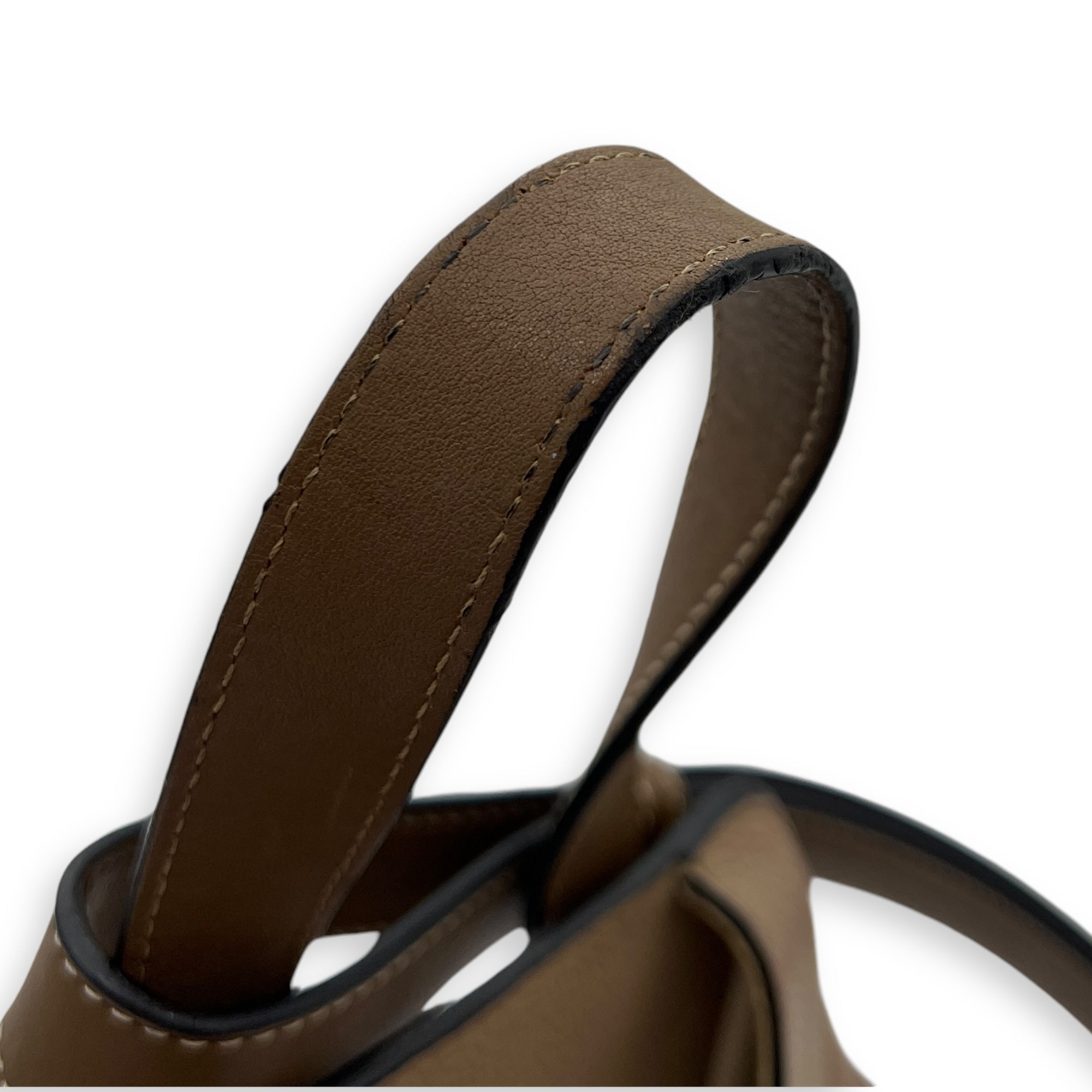 Hammock Small Brown Top Handle Bag in Calfskin, Gold hardware - Image 13