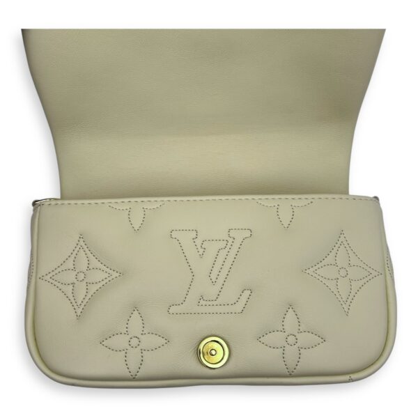 Bubblegram Wallet on Strap Yellow Crossbody Bag in Lambskin, Gold hardware - Image 20