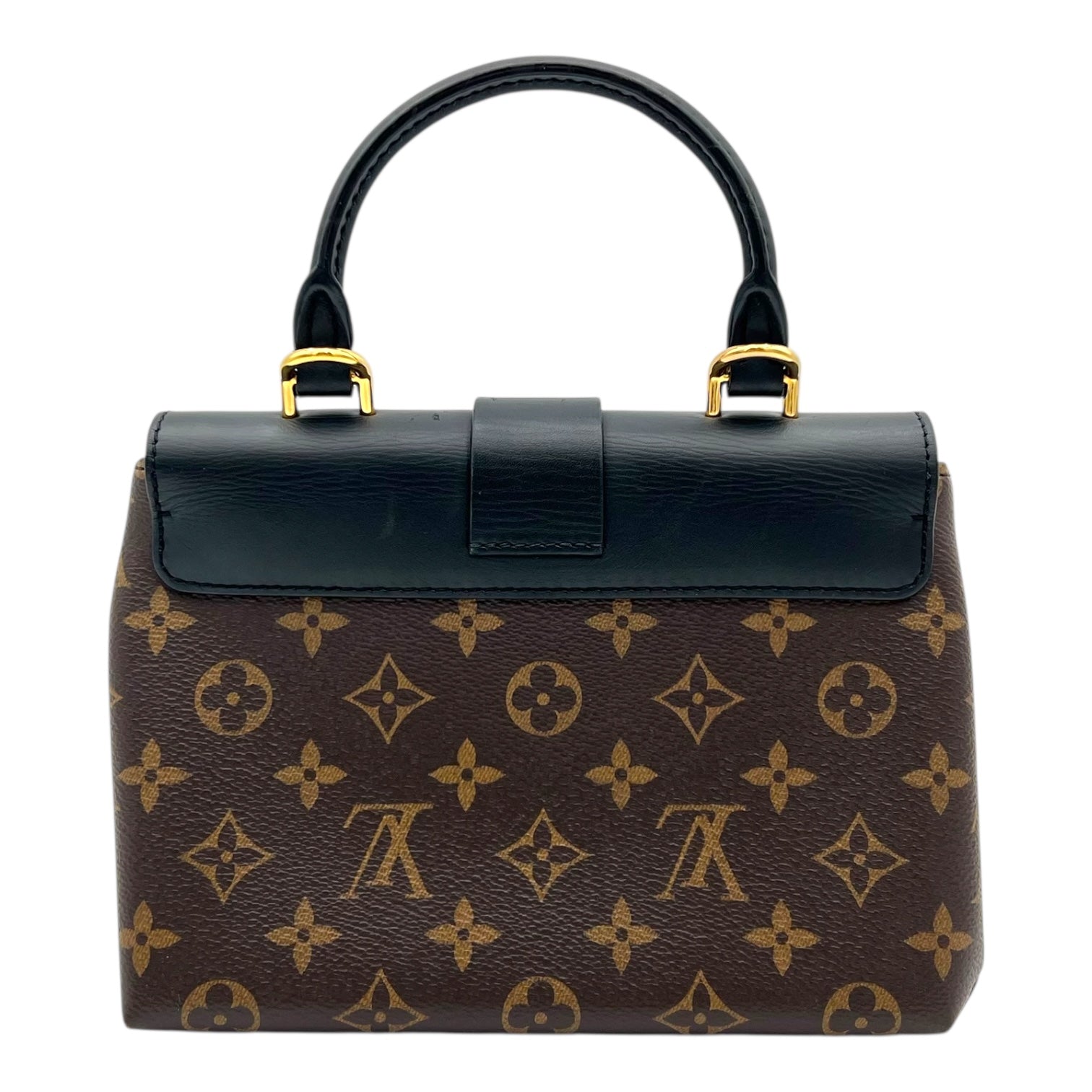 Locky BB Black Top Handle Bag in Monogram Coated Canvas, Gold hardware - Image 3