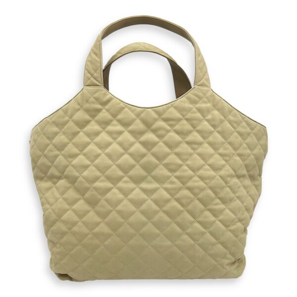 ICare Tote Bag Beige in Nubuck suede, Gold hardware - Image 16