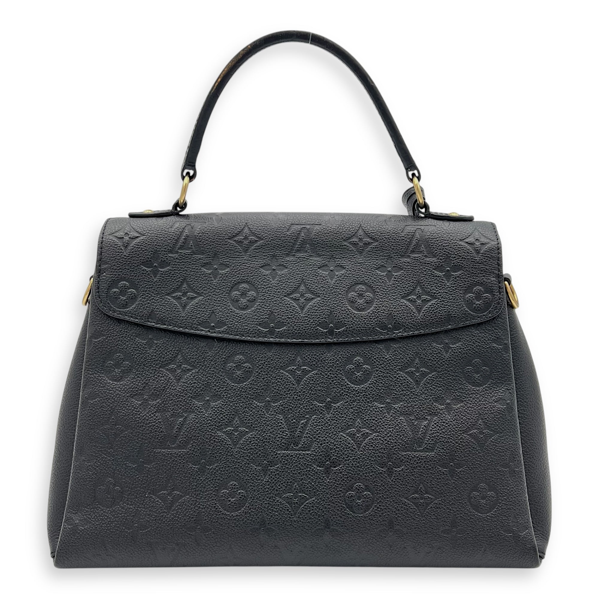 Georges Top Handle Bag Black in Empreinte Leather, Gold hardware - Image 3