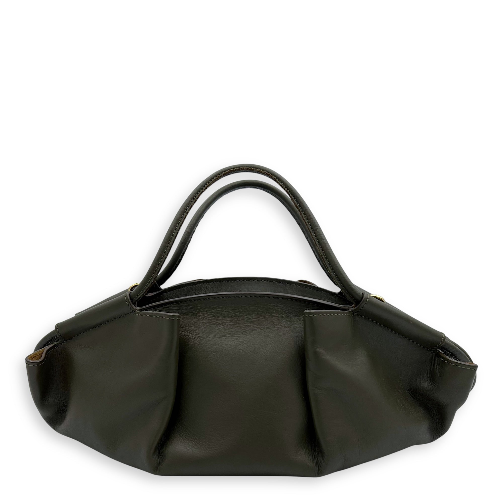 Paseo Top Handle Bag Green in Calfskin, Gold hardware - Image 3