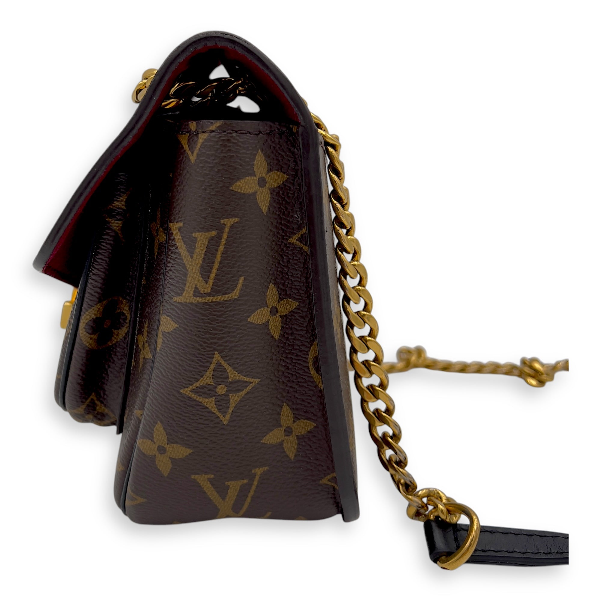 Passy Shoulder Bag Brown in Monogram Coated Canvas, Gold hardware - Image 4