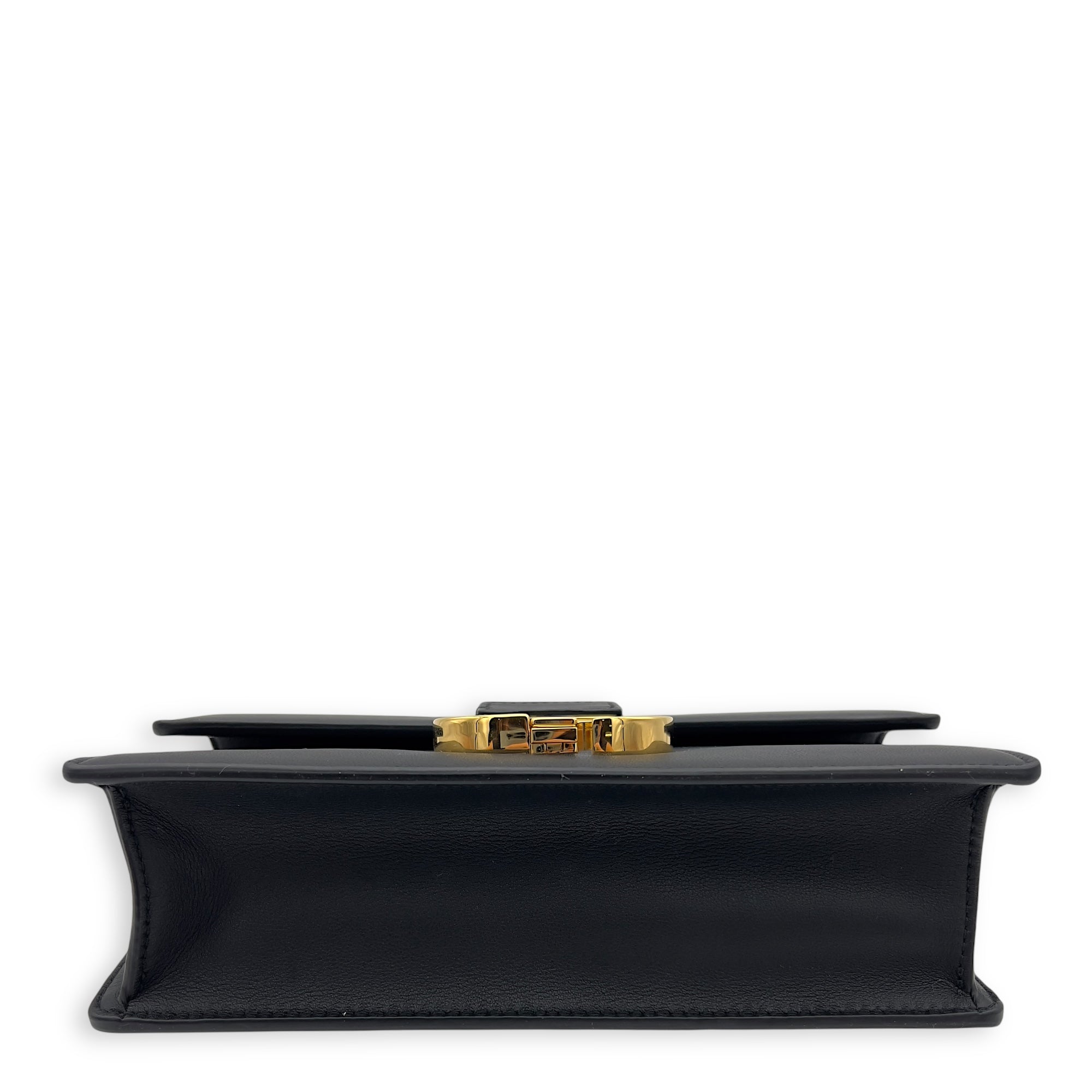 30 Montaigne East West Black Shoulder Bag in Calfskin, Gold hardware - Image 6