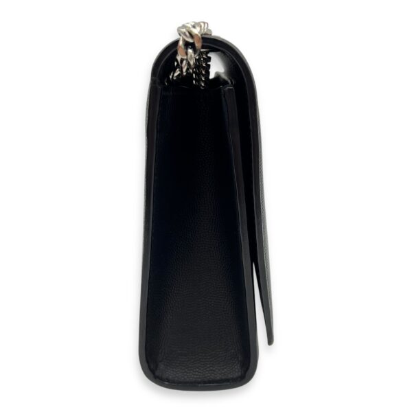 Kate Crossbody Bag Black in Calfskin, Silver hardware - Image 6