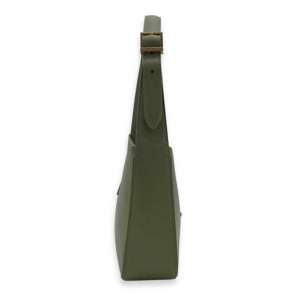 Le 5 A 7 Shoulder Bag Green in Calfskin, Gold hardware - Image 5