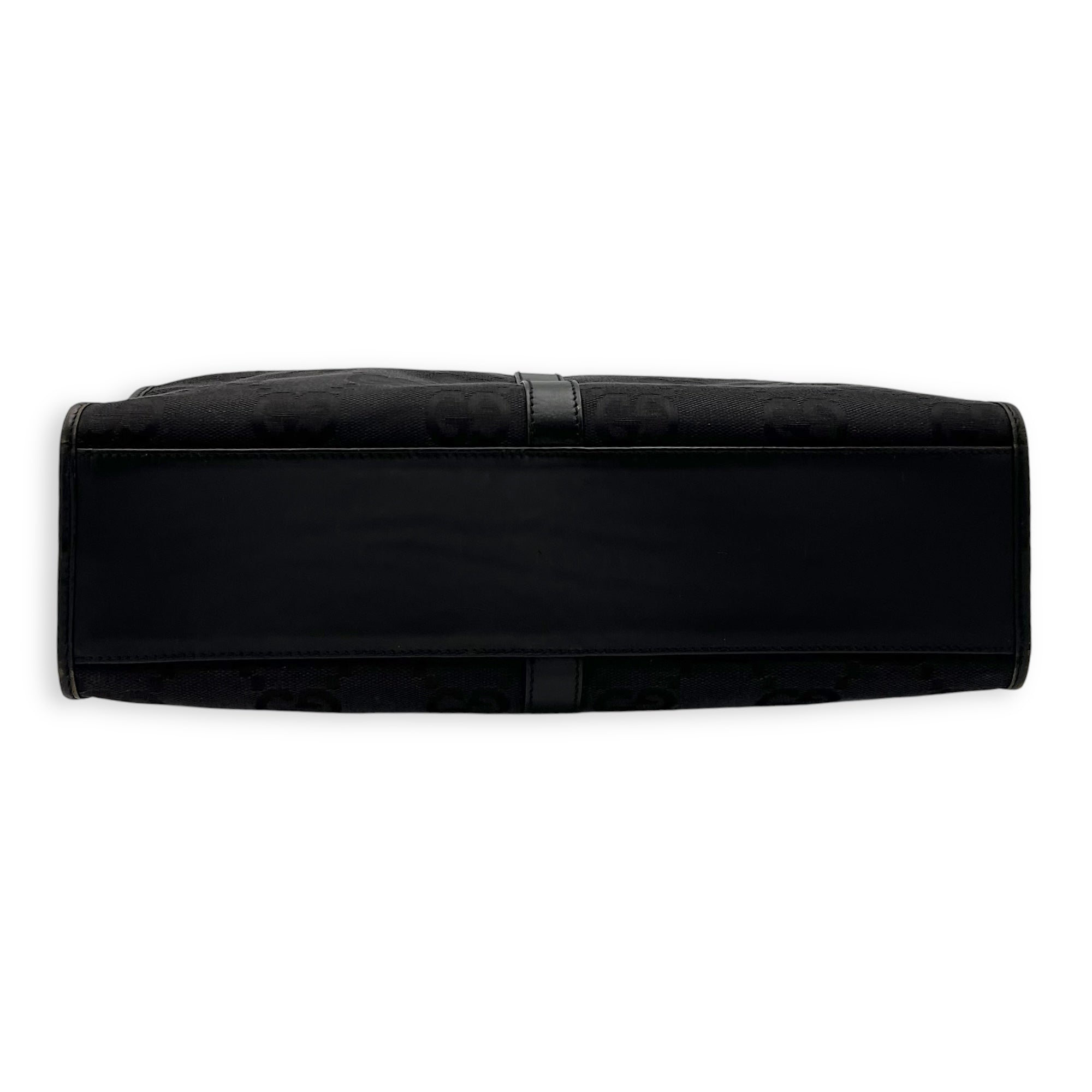 Jackie 1961 Tote Bag Black in Canvas, Silver hardware - Image 6