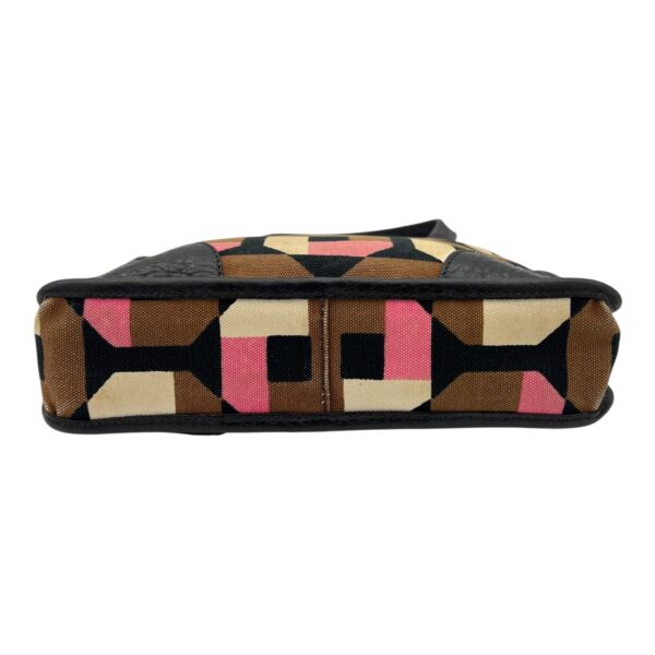 Logo Multi-colour Top Handle Bag in Canvas, Gold hardware - Image 7
