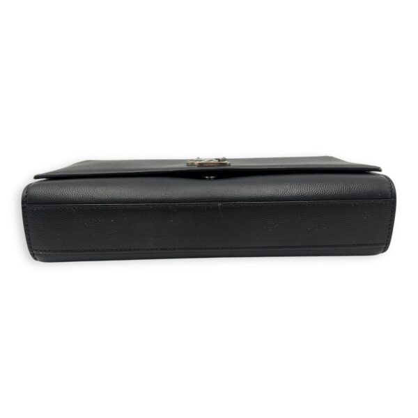 Kate Crossbody Bag Black in Calfskin, Silver hardware - Image 4