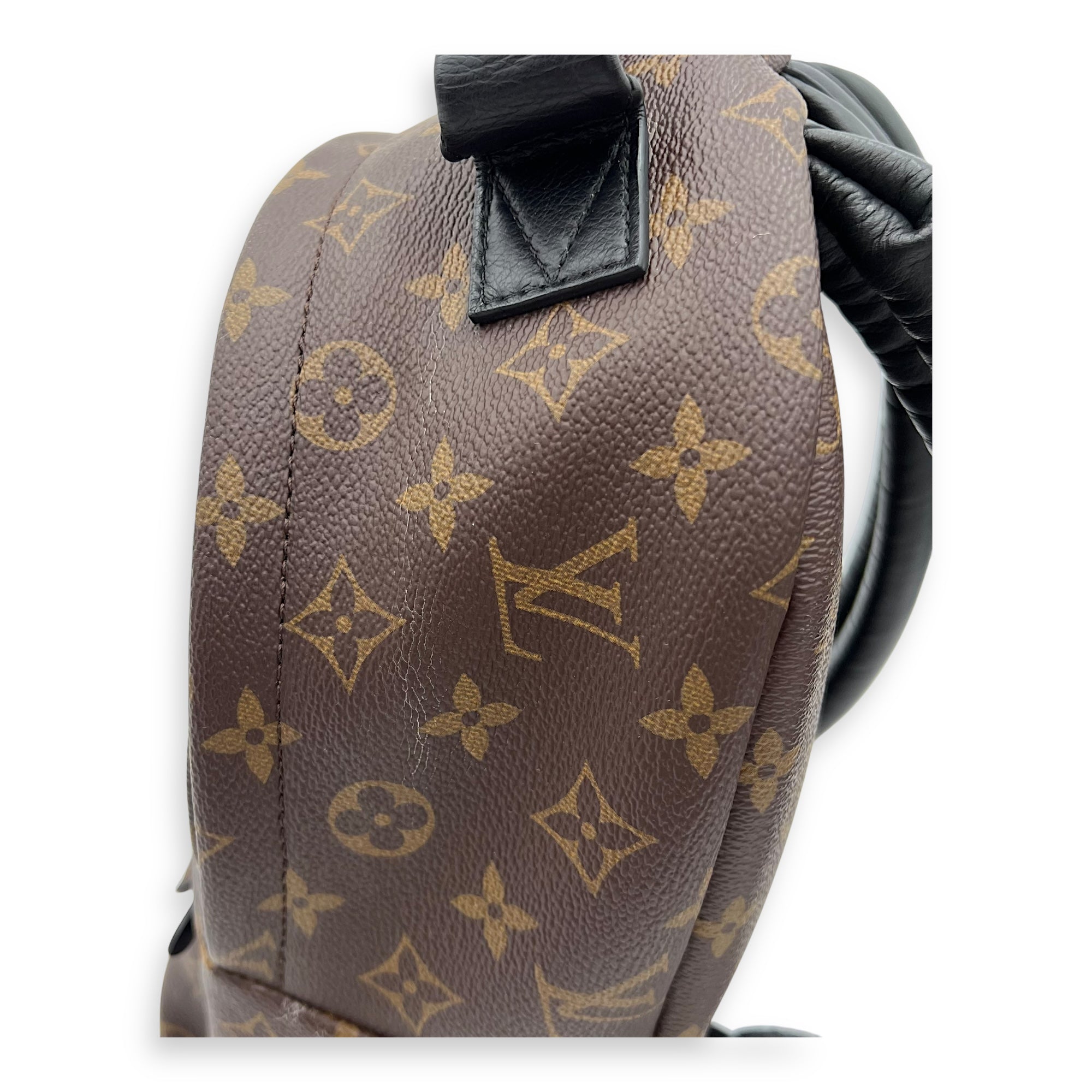 Palm Springs PM Brown Backpack in Monogram Coated Canvas, Gold hardware - Image 8