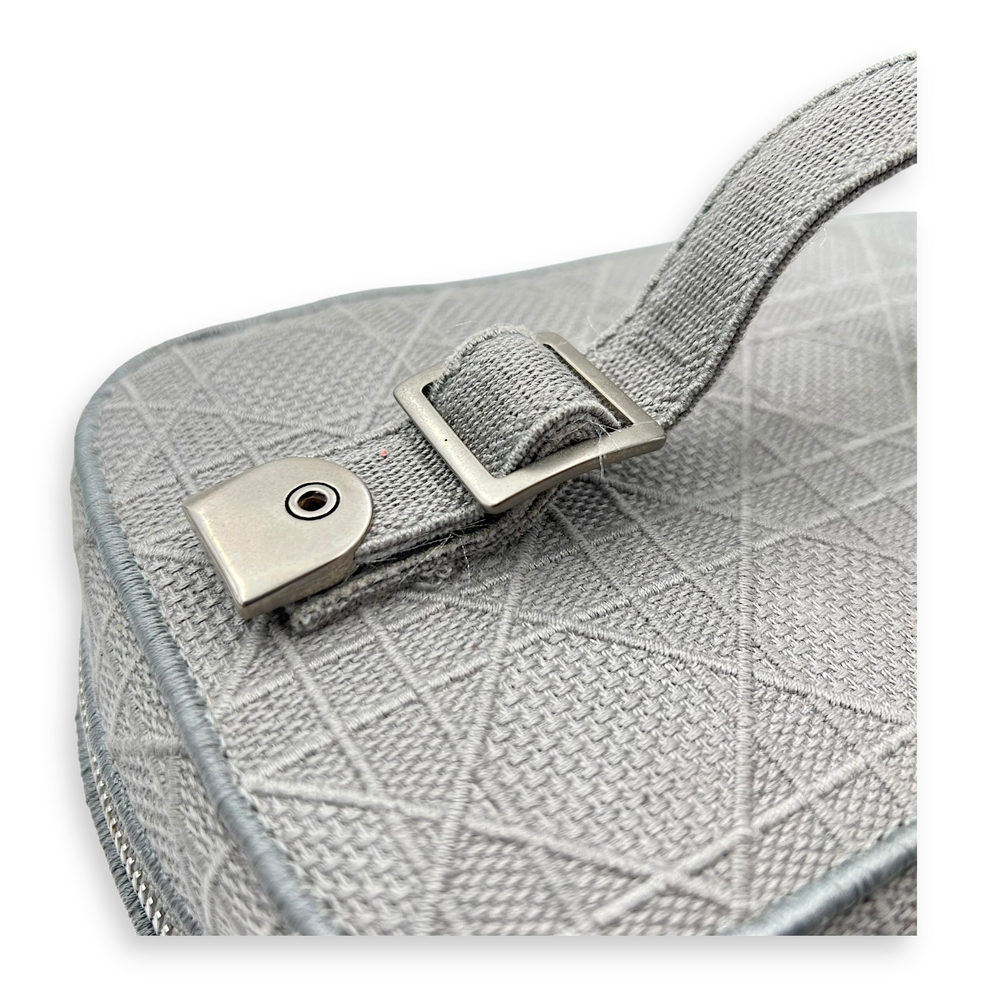 D-Lite Vanity Top Handle Bag Grey in Canvas, Silver hardware - Image 8