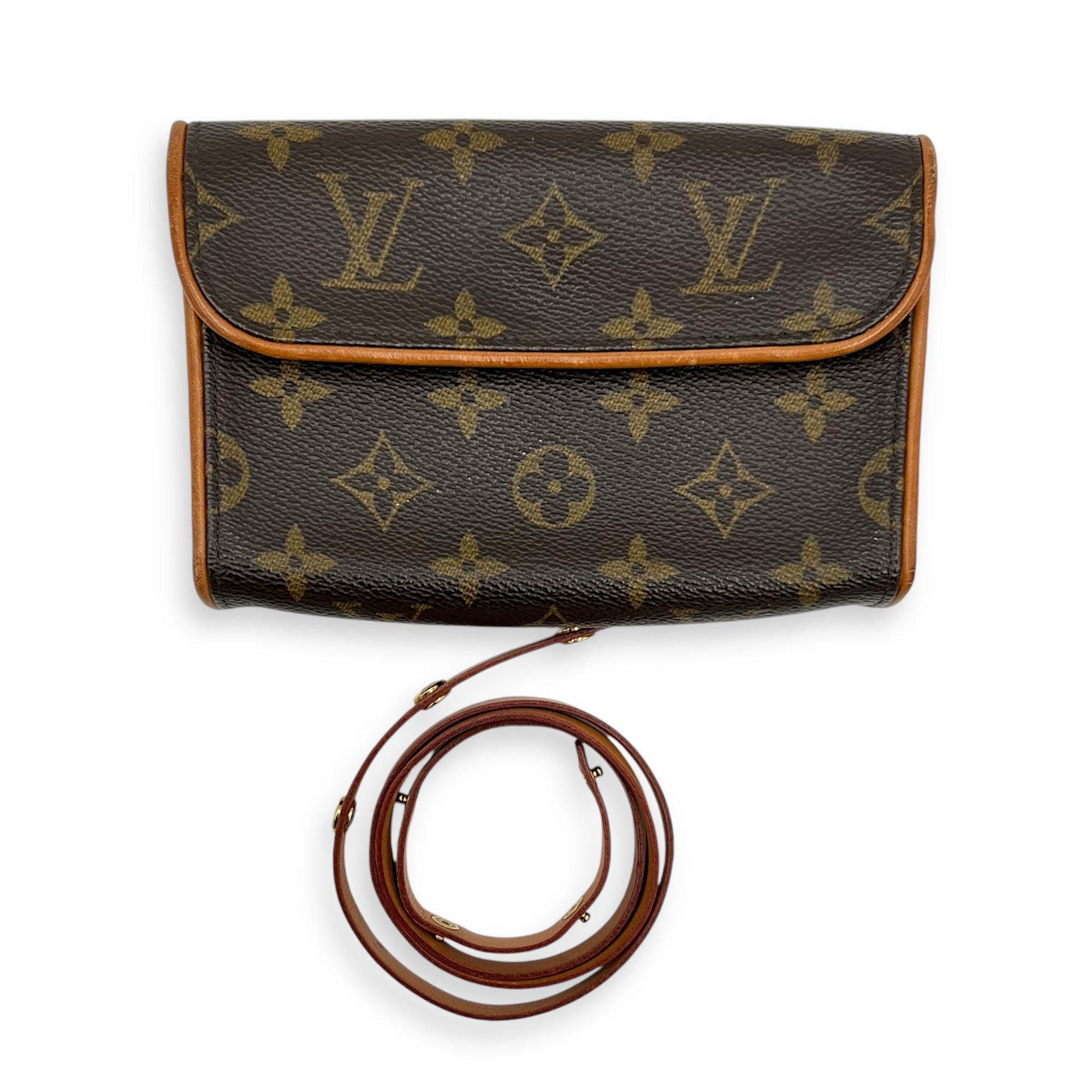 Florentine Belt Bag Brown in Monogram Coated Canvas, Gold hardware - Image 10