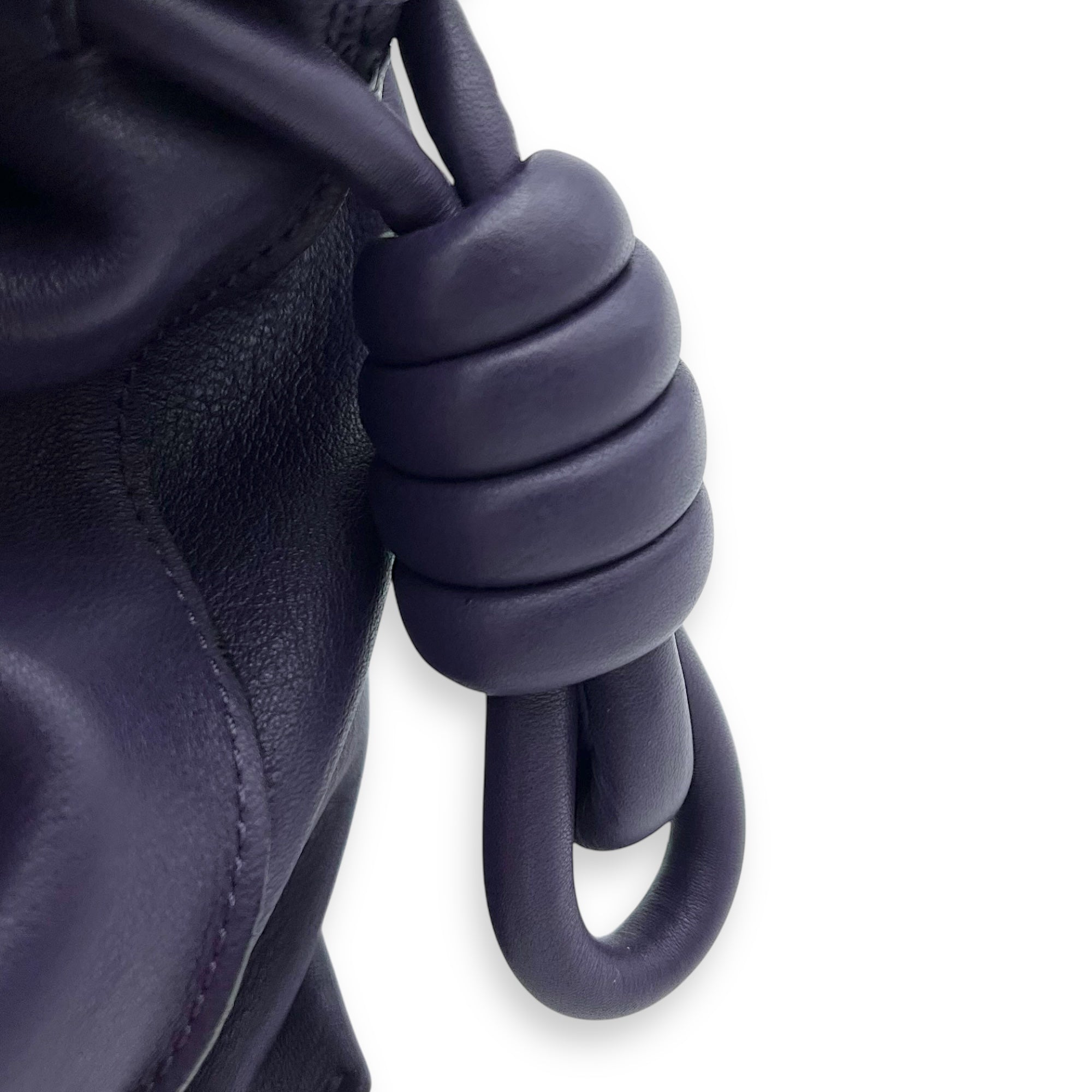 Flamenco Shoulder Bag Purple in Lambskin, Silver hardware - Image 10