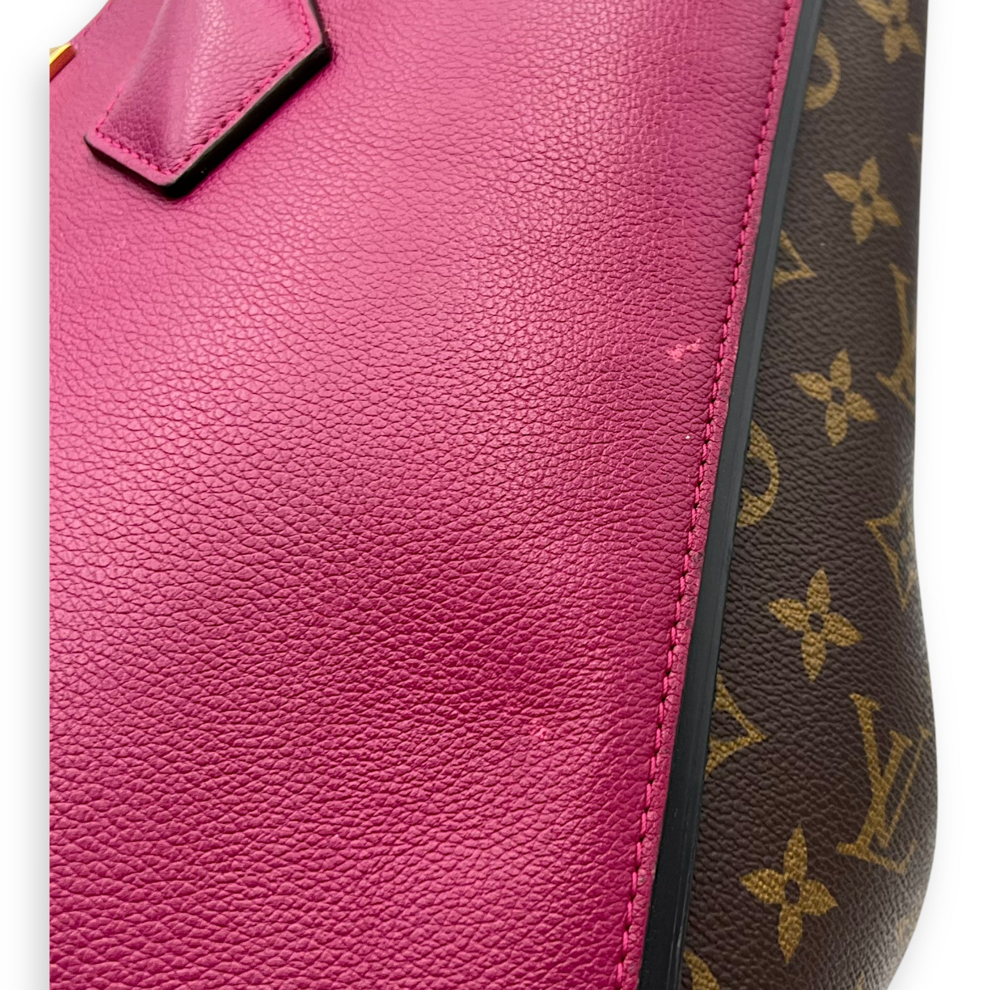 Kimono Top Handle Bag MM Brown in Monogram Coated Canvas, Gold hardware - Image 12