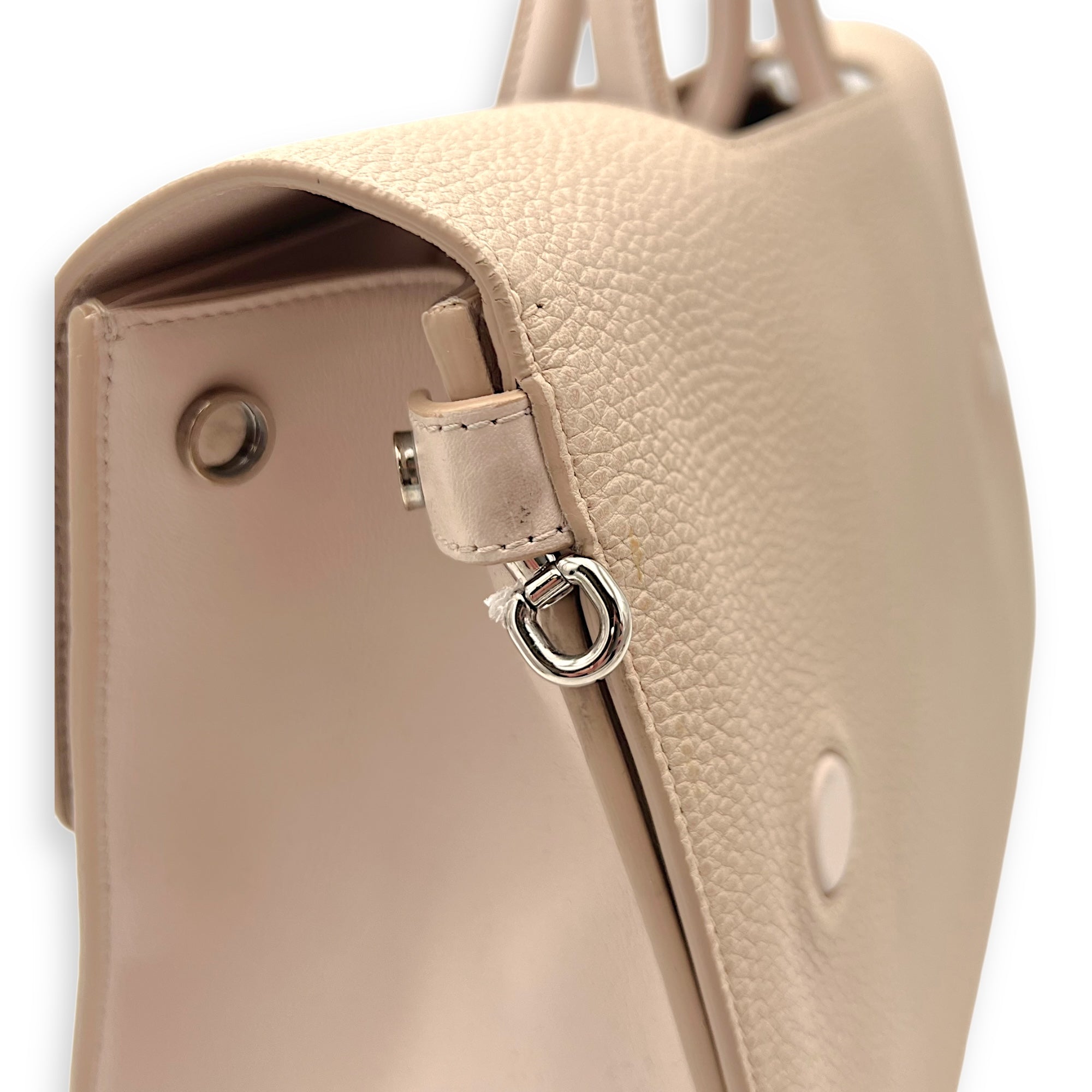Diorever Top Handle Bag Pink in Calfskin, Silver hardware - Image 13