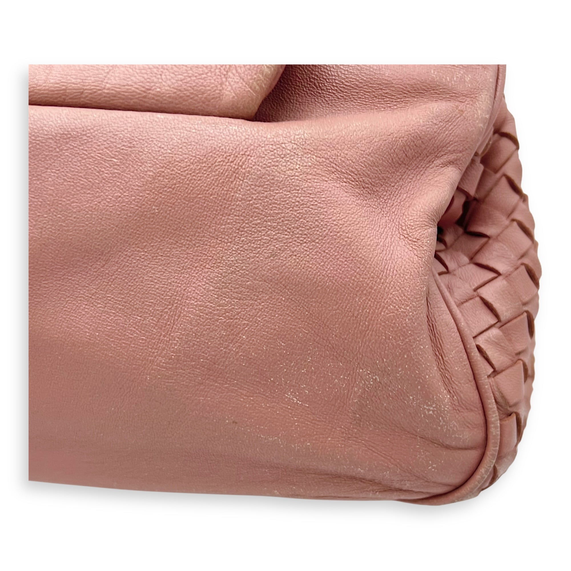 Vintage Flap Shoulder Bag Pink in Calfskin, Gold hardware - Image 23