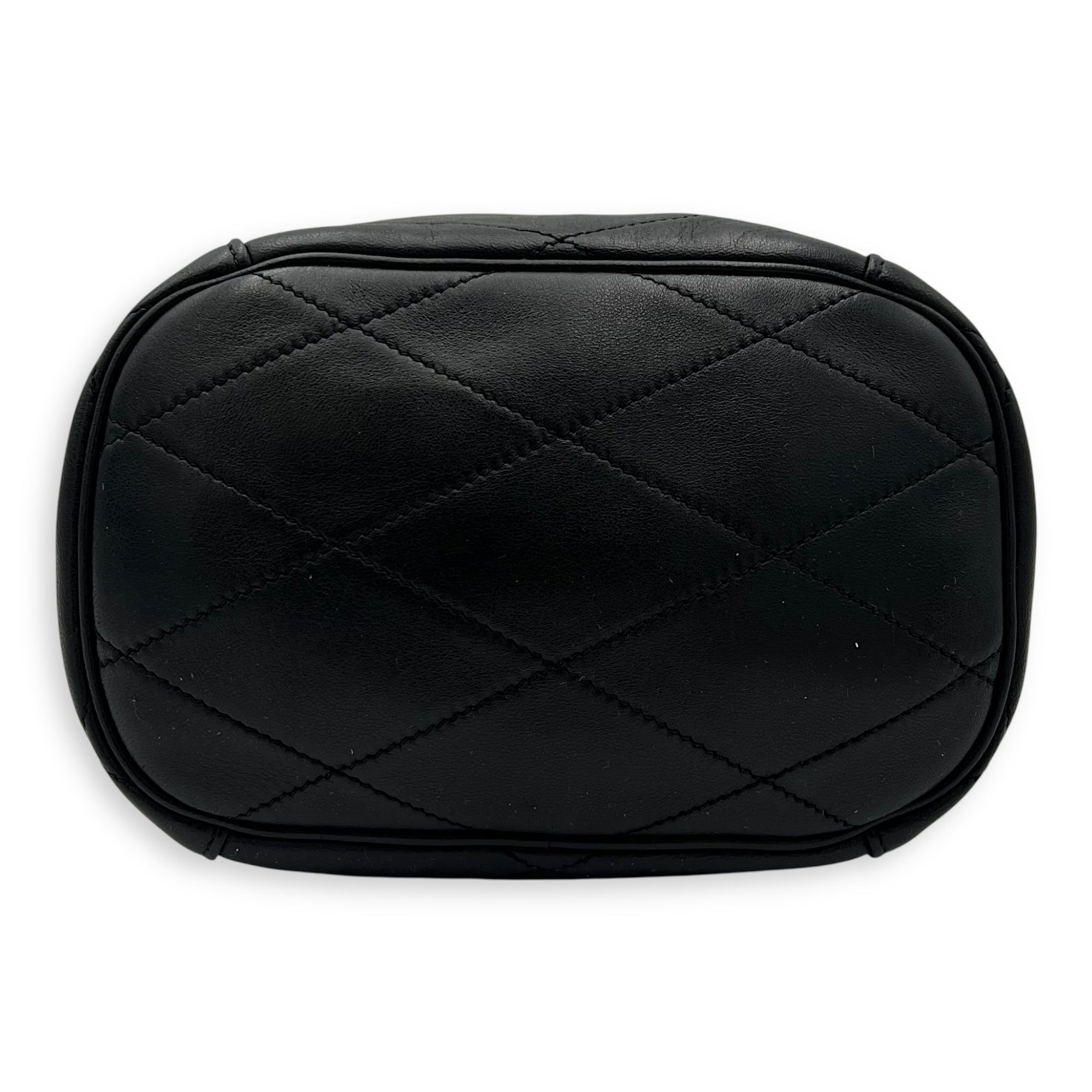 Le Mallion Bucket Bag Black in Lambskin, Gold hardware - Image 6