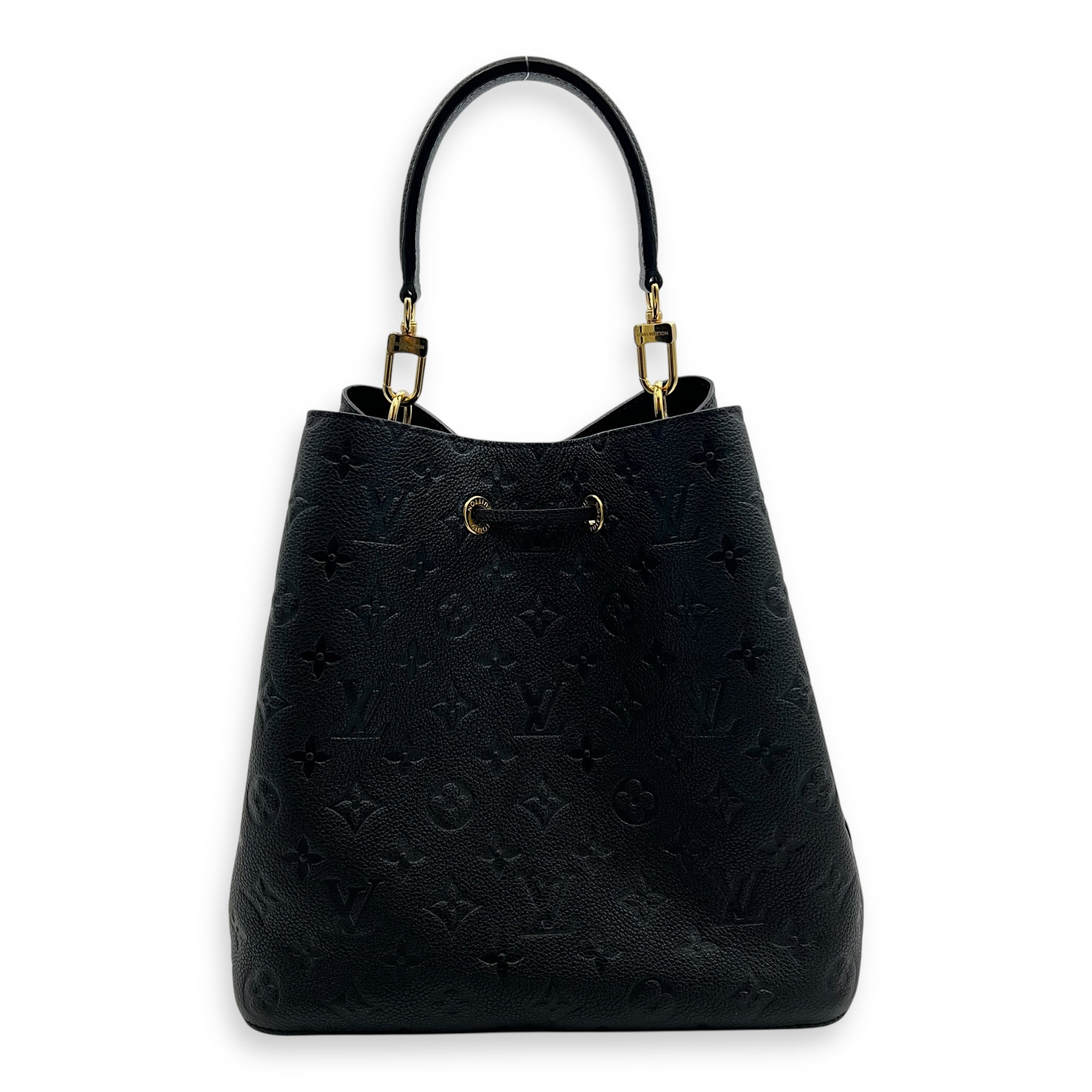 NeoNoe MM Black Bucket Bag in Monogram Empreinte Leather, Gold hardware - Image 3