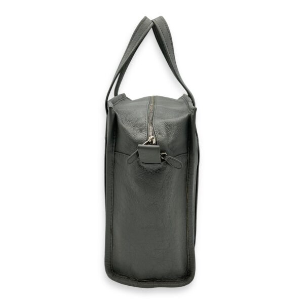 Bazaar Shopper Top Handle Bag Grey in Lambskin, Silver hardware - Image 5