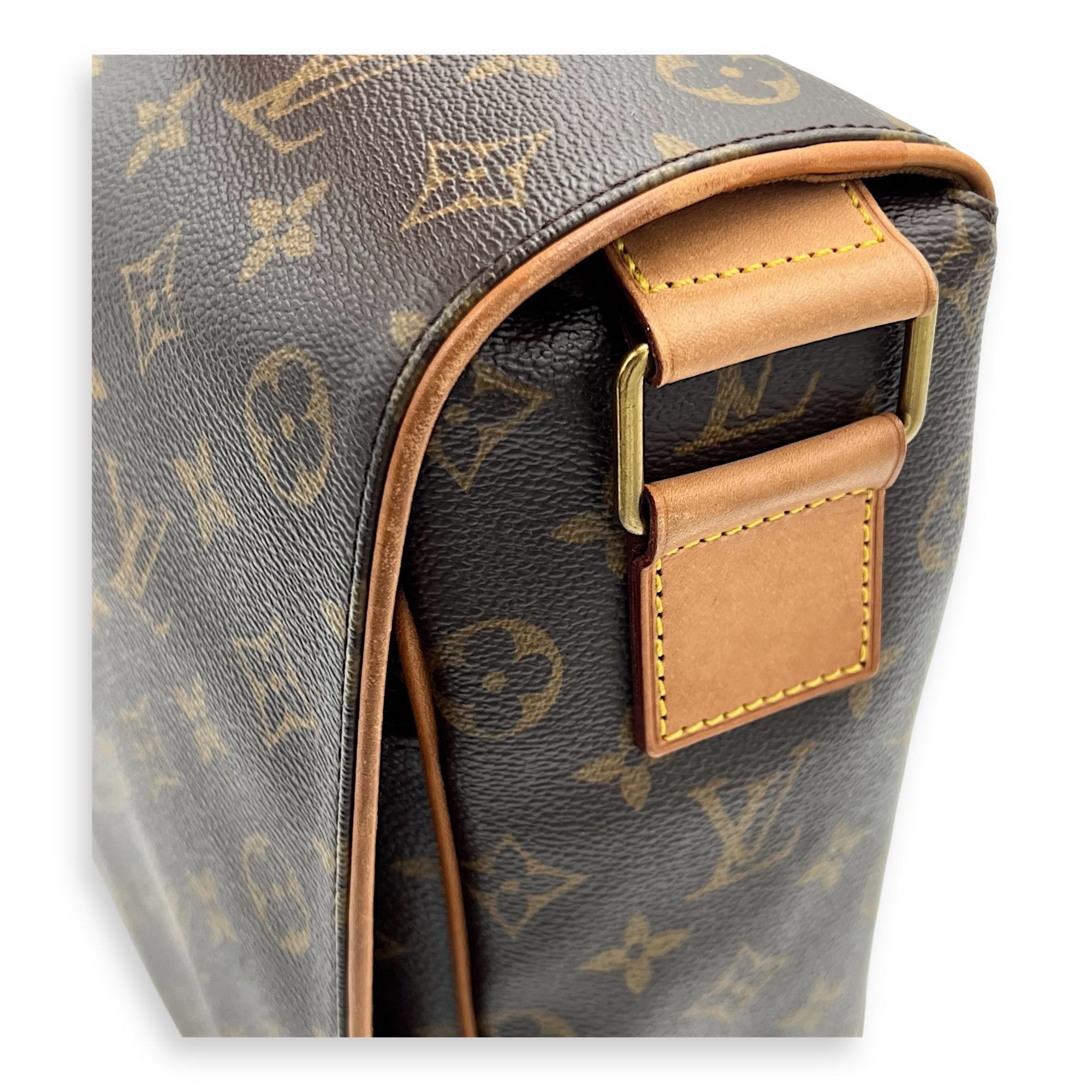 Valmy GM Brown Messenger in Monogram Coated Canvas, Gold hardware - Image 9