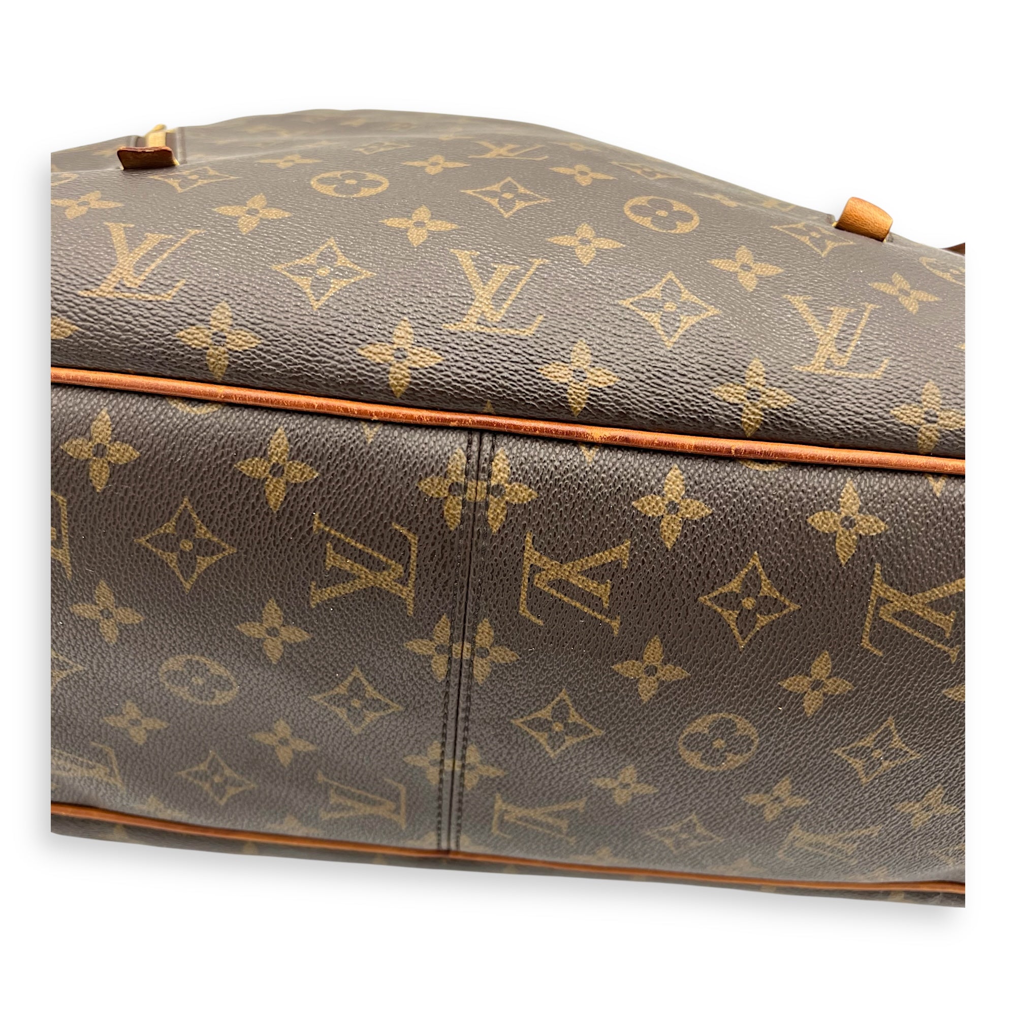 Delightful Shoulder Bag GM Brown in Monogram Coated Canvas, Gold hardware - Image 10