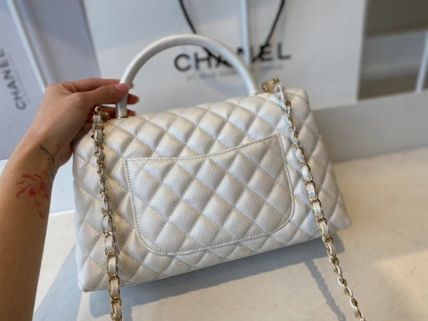 CHANEL LARGE FLAP BAG WITH TOP HANDLE SmartChoice 1031 - Image 7