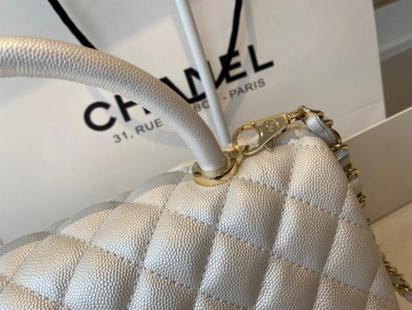 CHANEL LARGE FLAP BAG WITH TOP HANDLE SmartChoice 1031 - Image 3