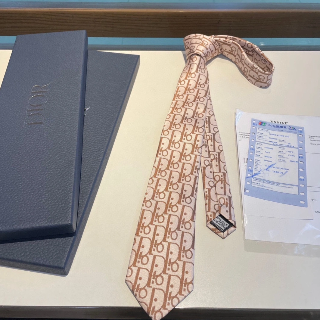 Comfortable 9376 Christian Dior Necktie For Men - Image 4