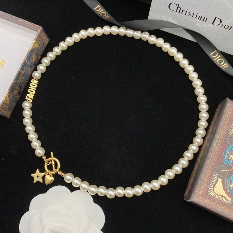 GoAnywhere 2813 J'Adior Choker, Antique Gold-Finish Metal With White Resin Pearls White - Image 3