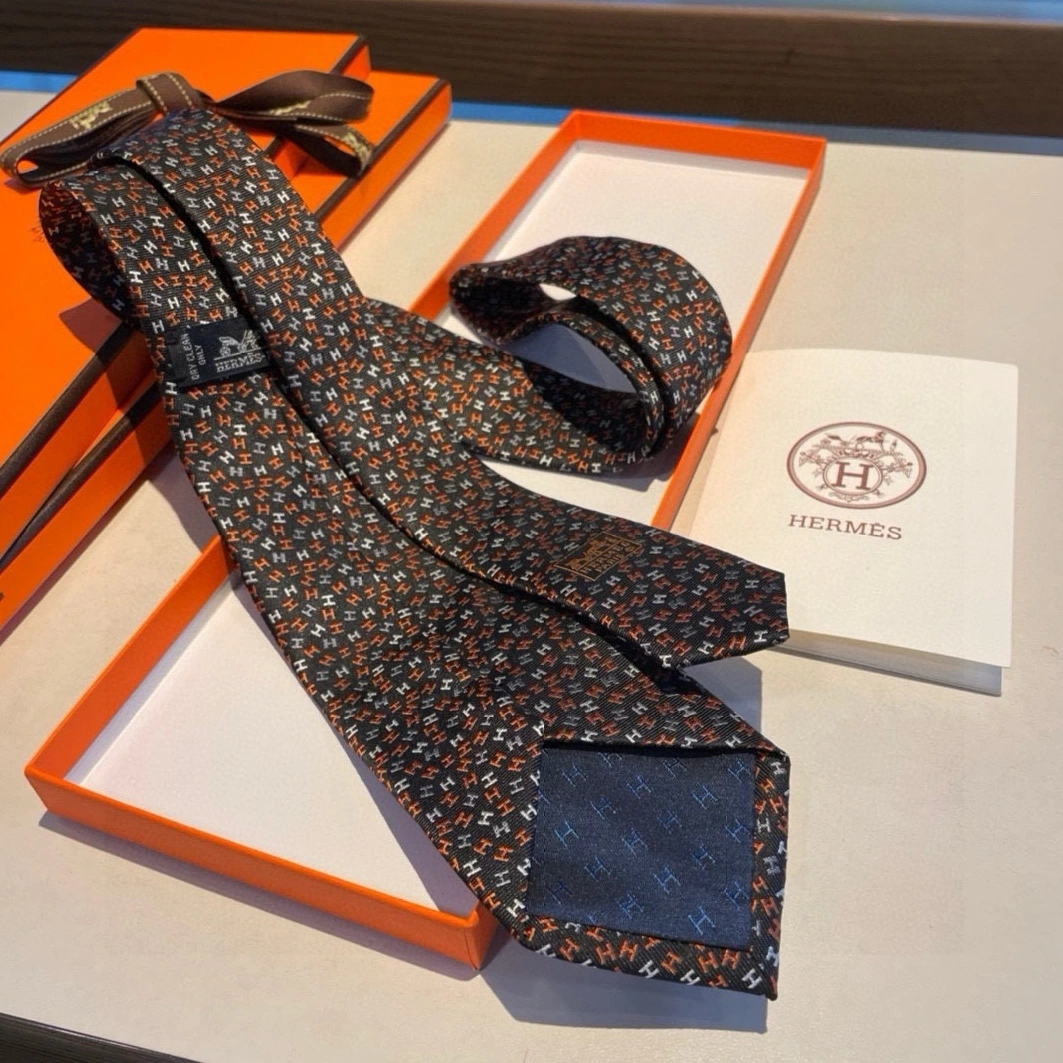Hermes Necktie For Men BestValue 6740 - Image 4