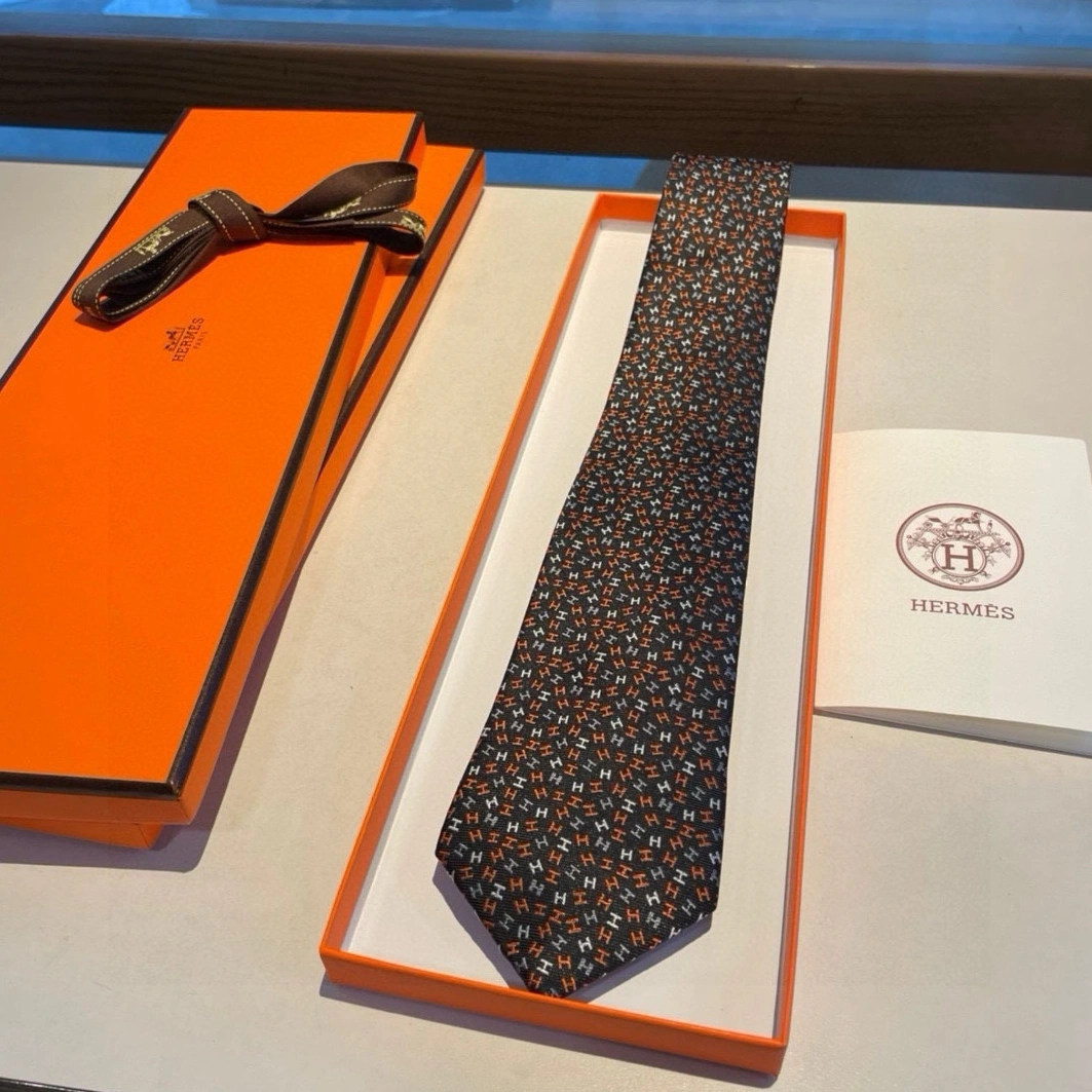Hermes Necktie For Men BestValue 6740 - Image 7