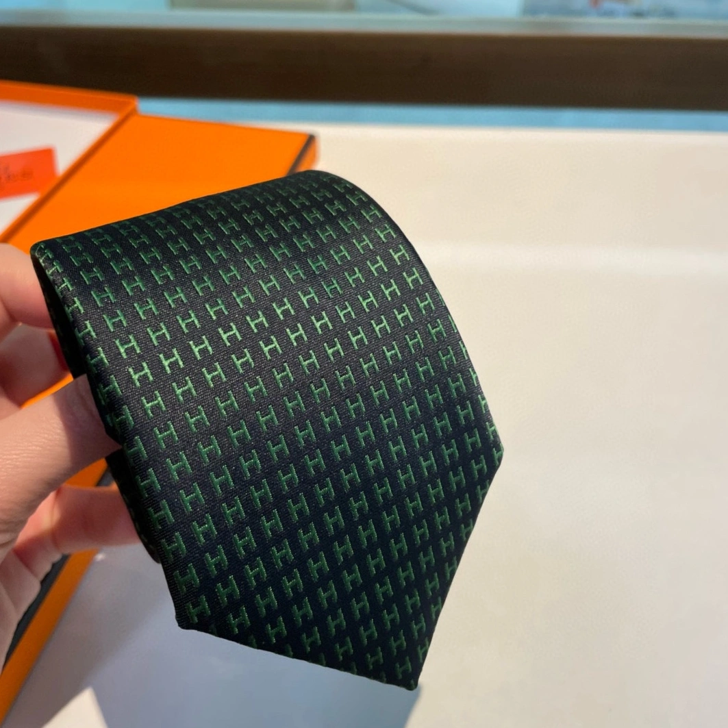 Hermes Necktie For Men Flexible 4897 - Image 4