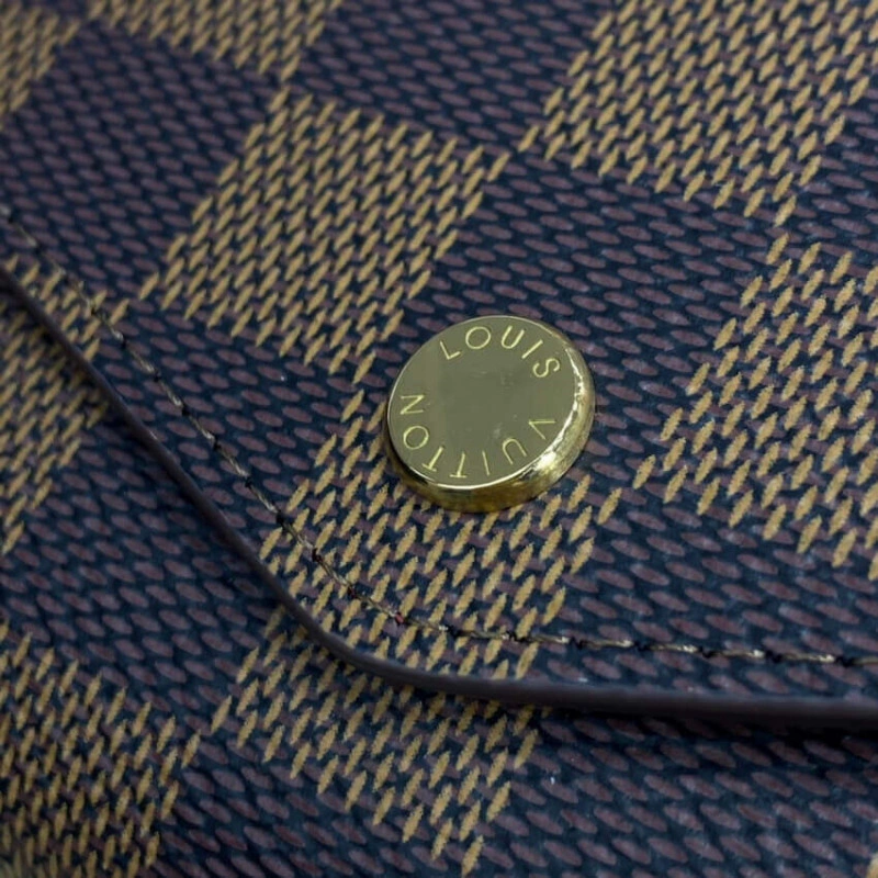 16 card s Louis Vuitton Damier Ebene Sarah Wallet Red - Image 5