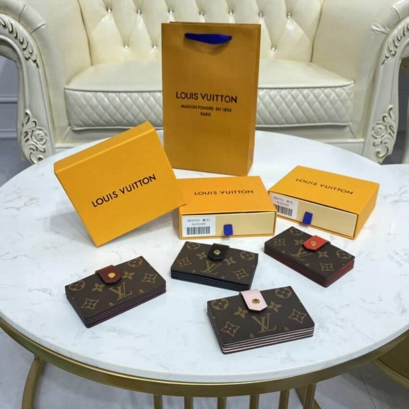 Monogram Louis Vuitton Monogram Canvas Card Holder Pink - Image 11