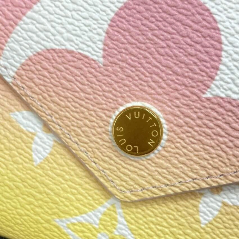 Cowhide l Louis Vuitton Victorine Wallet Pink - Image 6