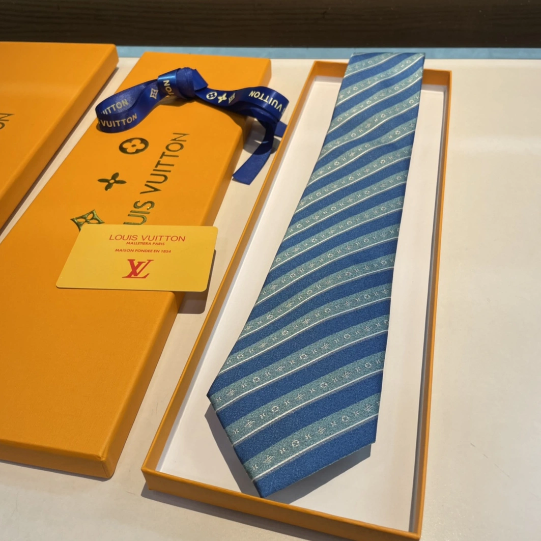 Sophisticated 8889 Louis Vuitton LV Necktie For Men - Image 8