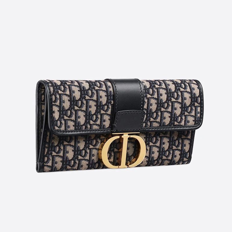 TopPick 9849 Dior 30 Montaigne Pouch Oblique Motif Canvas Blue - Image 3