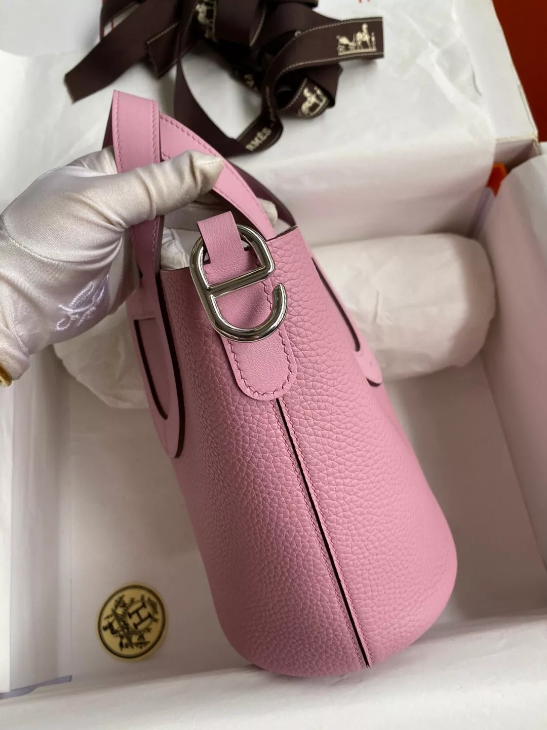 Trendsetting 1527 Hermes AAA Quality Handbags In Silver For Women