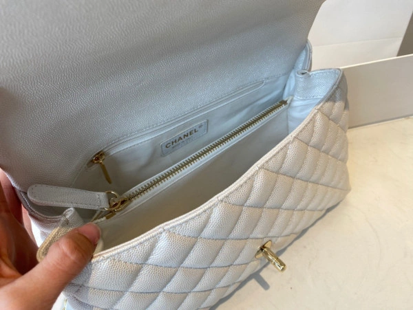 CHANEL LARGE FLAP BAG WITH TOP HANDLE SmartChoice 1031 - Image 10