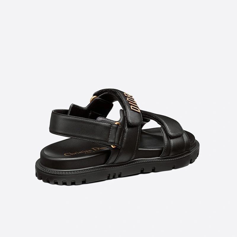 DiorAct Sandals Women Calfskin Black - Image 3