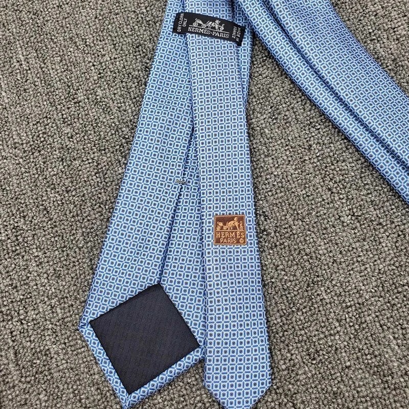 Hermes Trait D'Union Tie In Blue - Image 3
